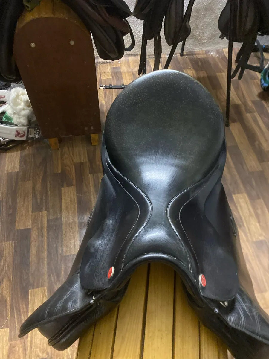 16” lemetex black Leather saddle - Image 4