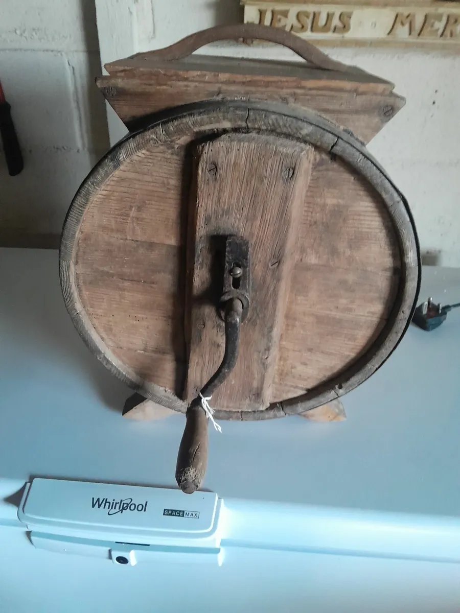 Vintage  wooden  butter churn - Image 1