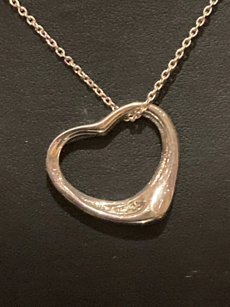 Heart pendant and chain Sterling Silver - Image 3