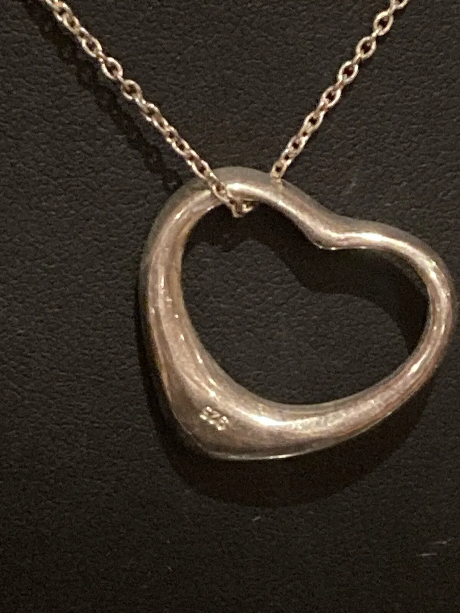 Heart pendant and chain Sterling Silver - Image 4