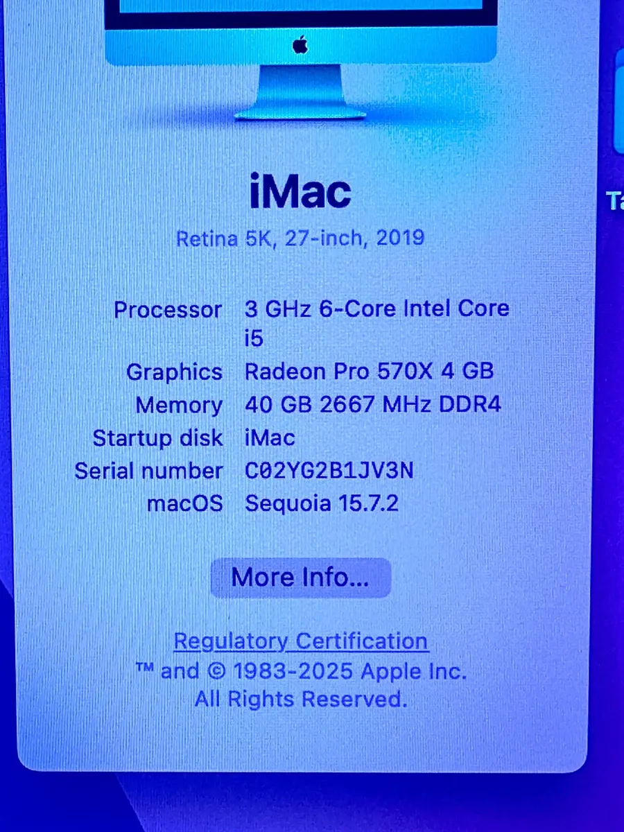 Apple imac 5K 2019 27” - Image 2
