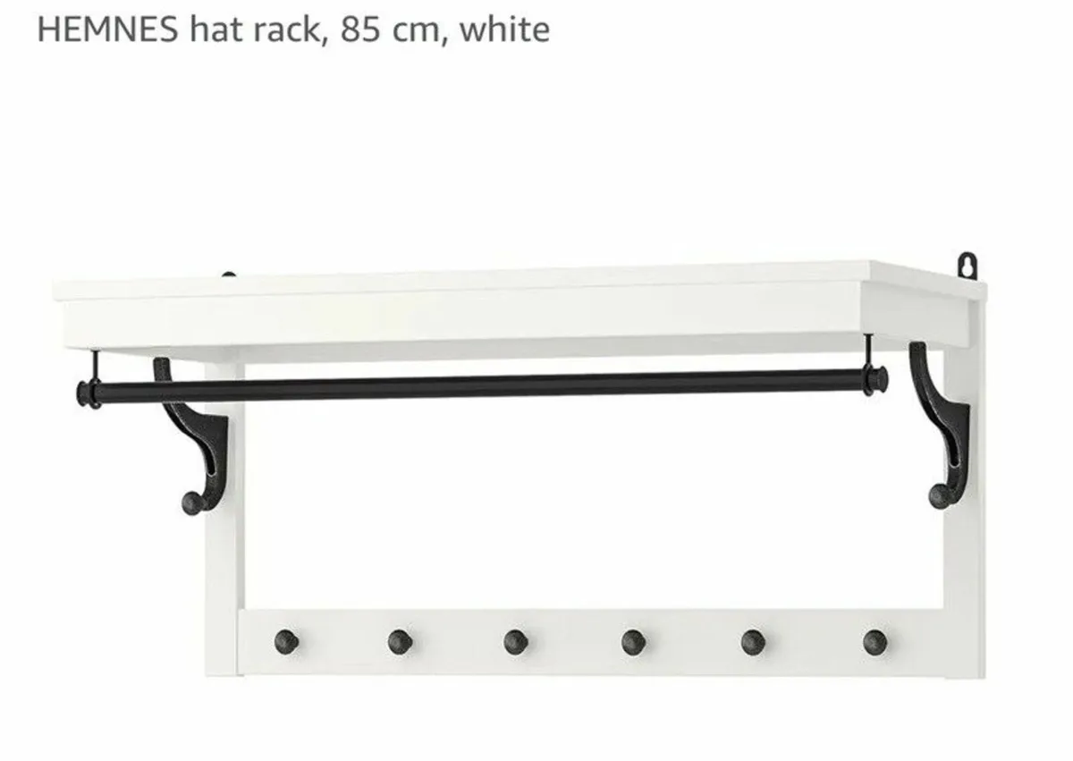 Wall mounted coat and hat rack - Image 1