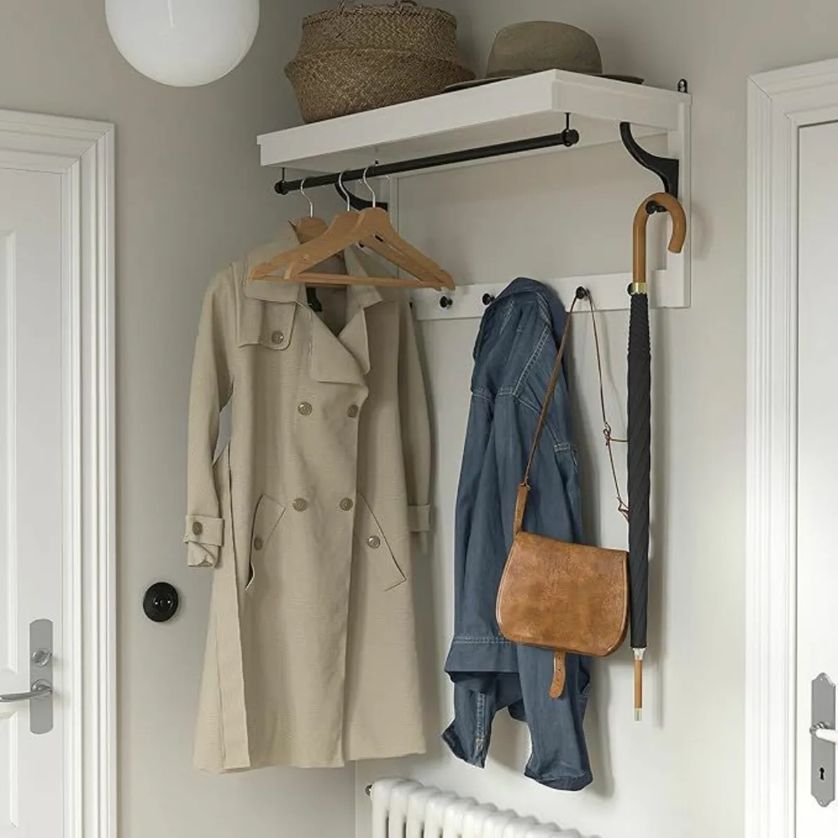 Wall mounted coat and hat rack - Image 2