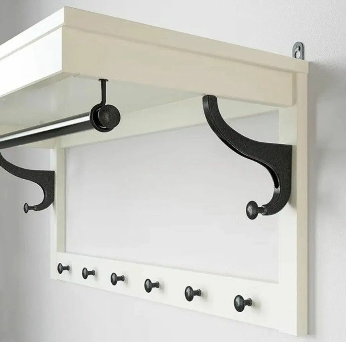 Wall mounted coat and hat rack - Image 3
