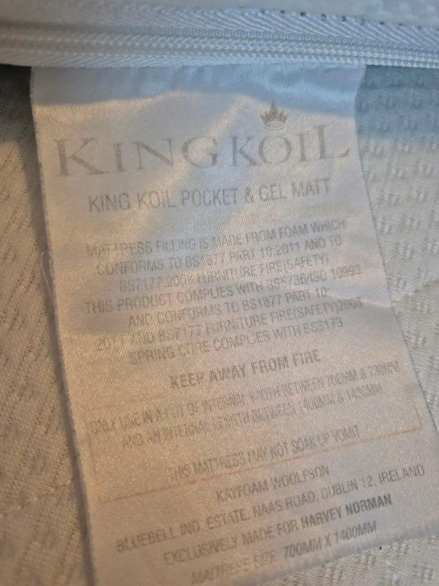 Cot bed mattress - Image 3