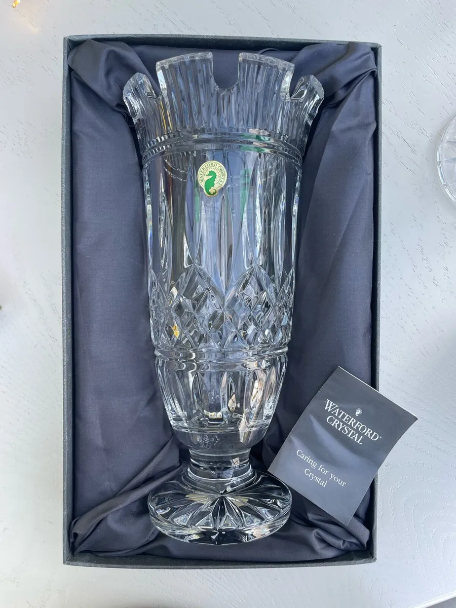 Waterford Crystal 11” Lismore Castle Vase - Image 1