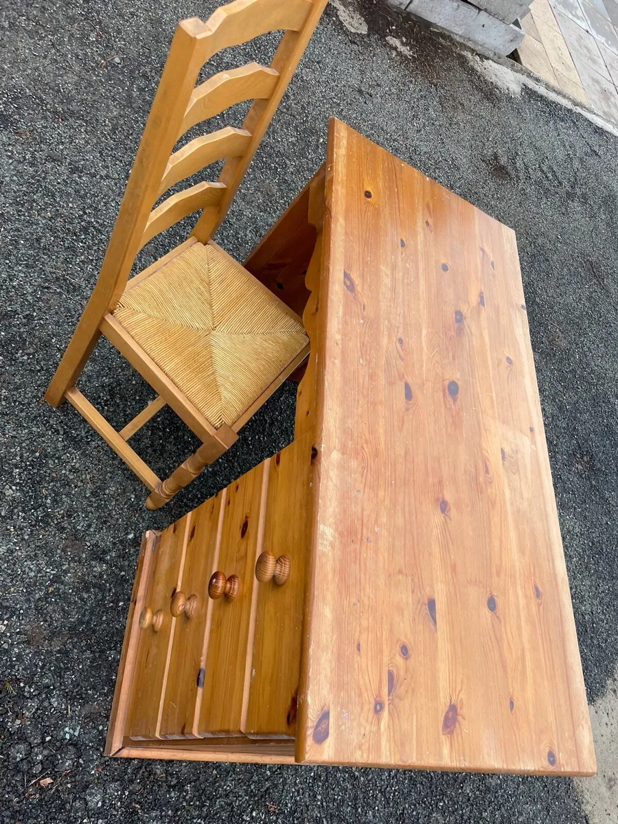 Dressing table desk + chair + mirror - Image 3