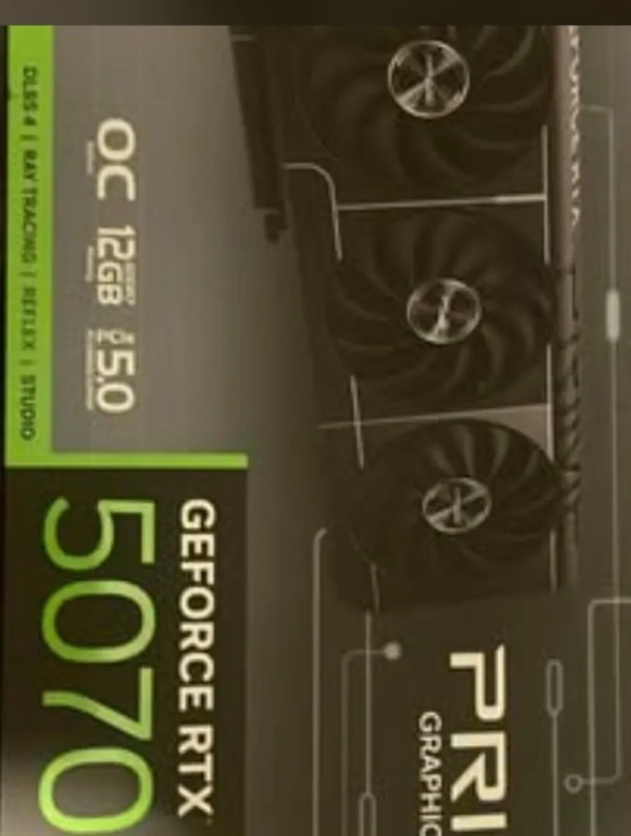 ASUS Prime GeForce RTX 5070 GDDR7 12Ggraphic card - Image 1