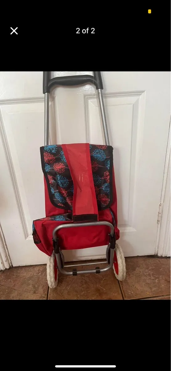 Red Shopping Trolley - Image 2
