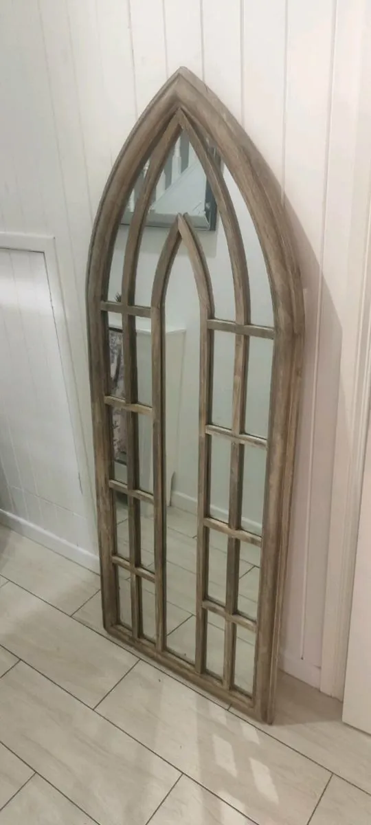 beautiful wooden church mirror - Image 2