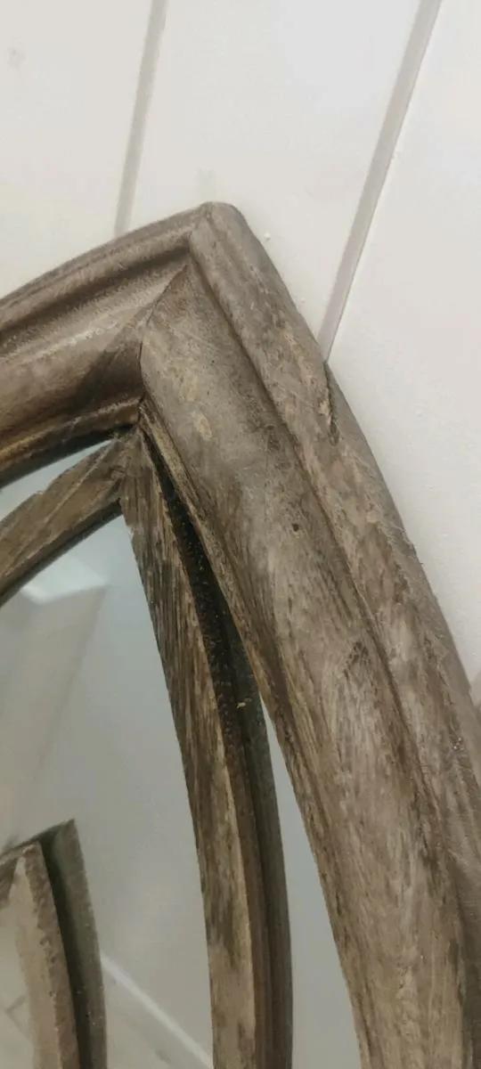 beautiful wooden church mirror - Image 4