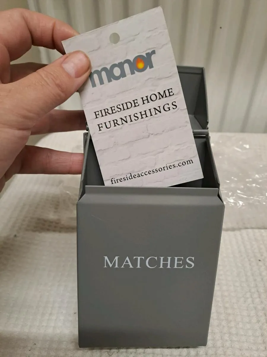 Grey Metal Match Holder - Image 2