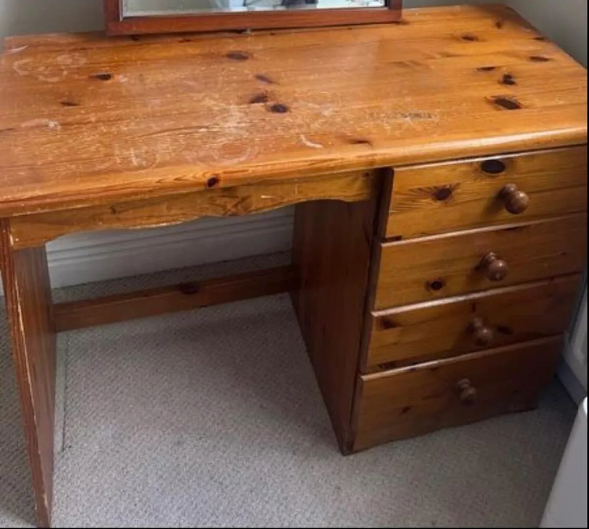 Pine study desk