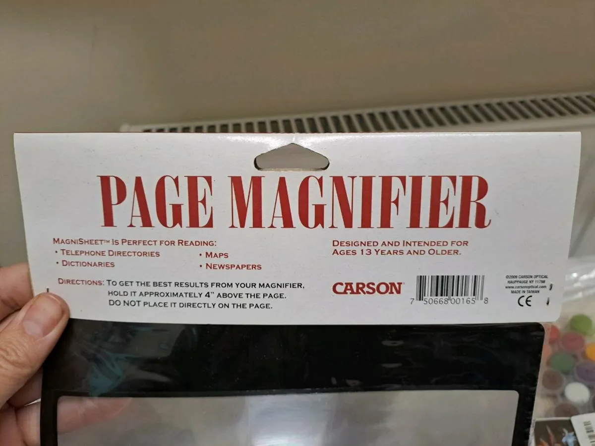 Carson Page Magnifier Sheet - Image 3
