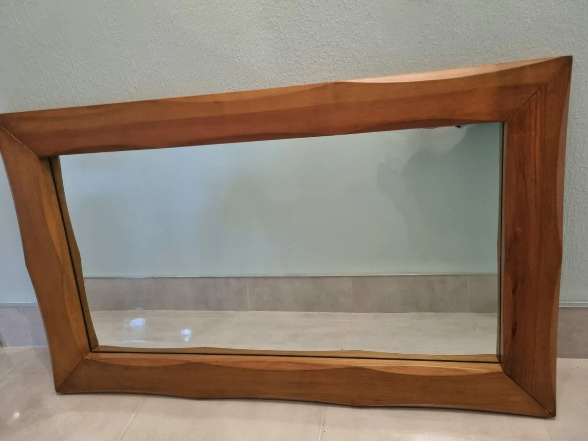 Oak Mantel Mirror - Image 1