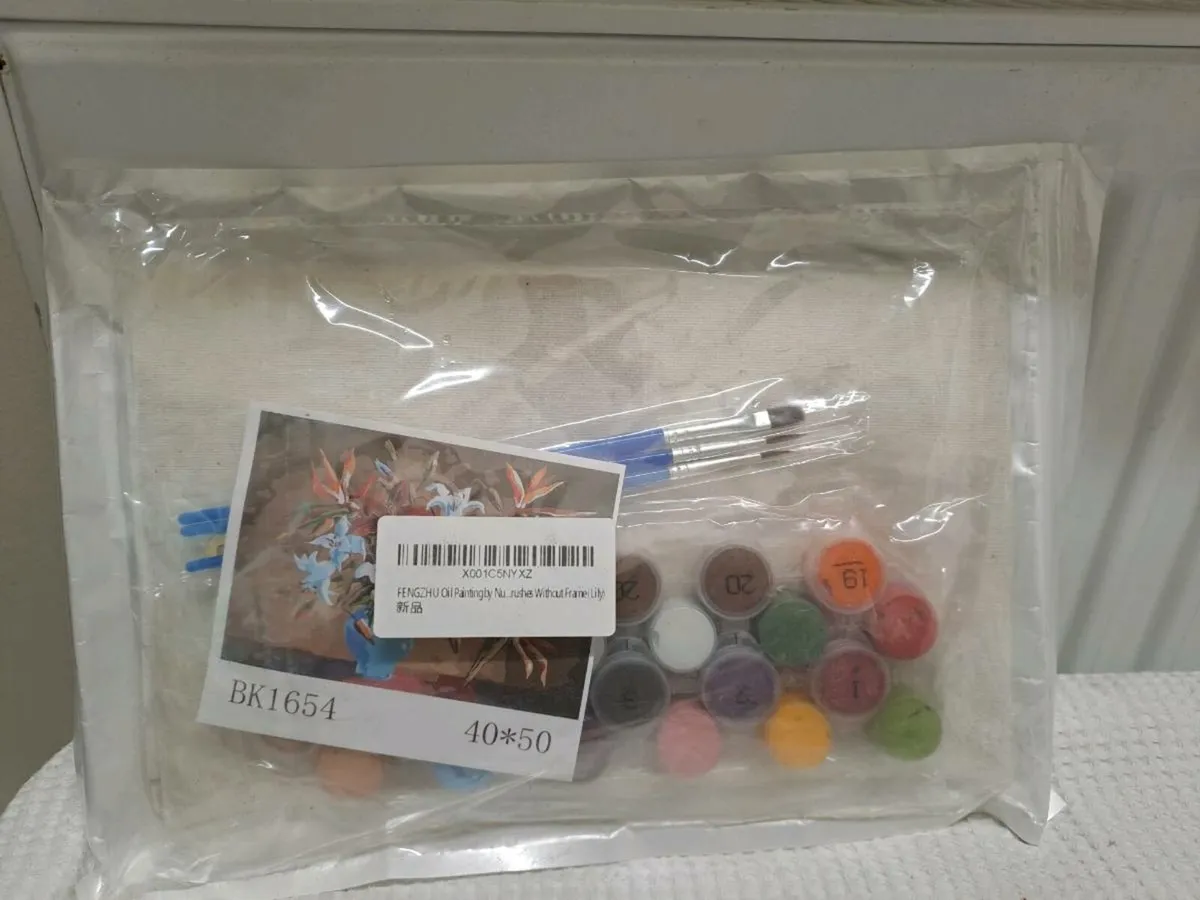 Paint by Numbers Kit – Floral Design - Image 1