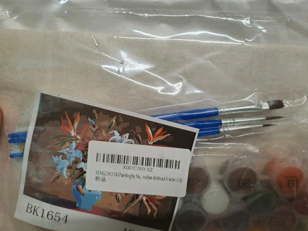 Paint by Numbers Kit – Floral Design - Image 3