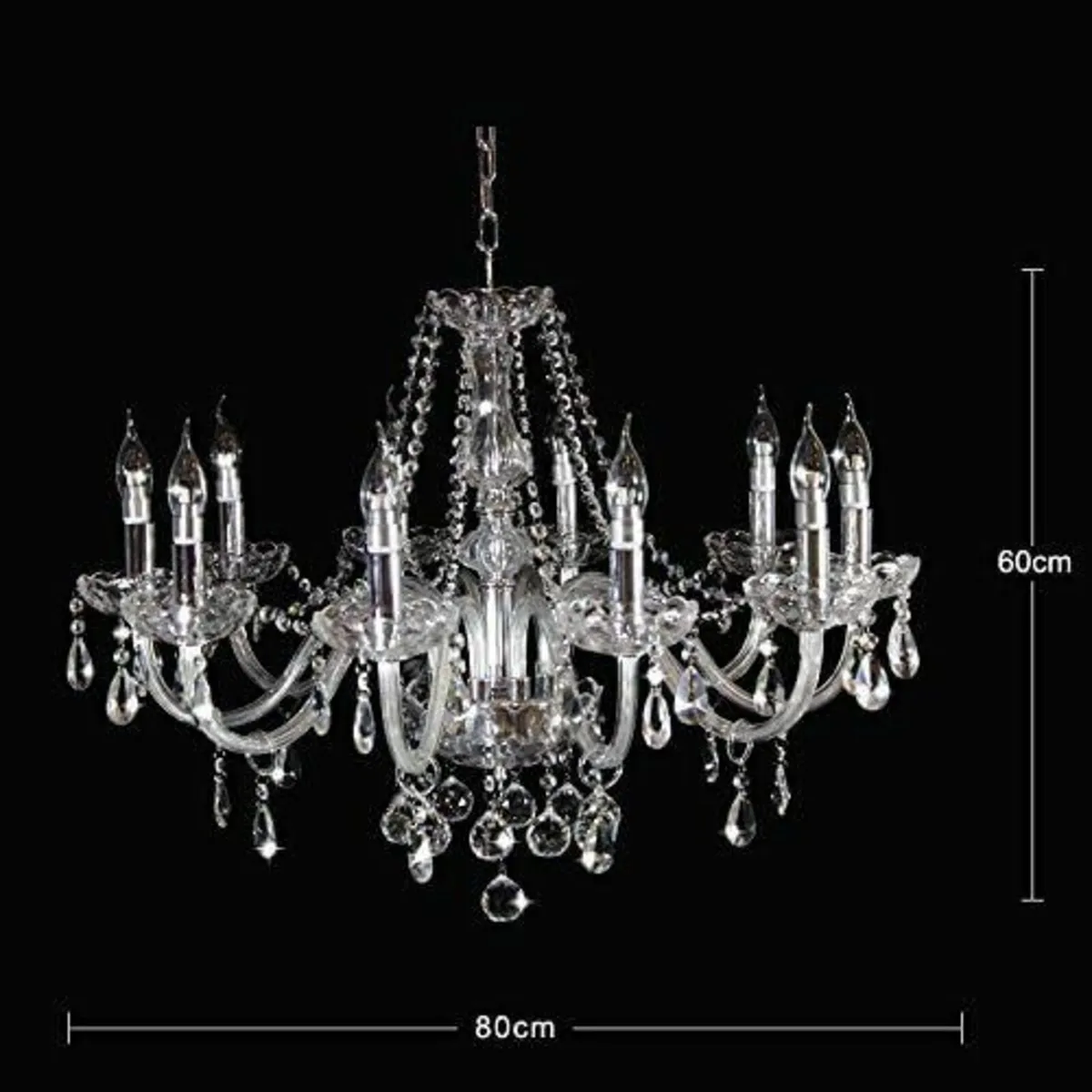 Luxury 4 Light Crystal Chandelier Modern Design - Image 1