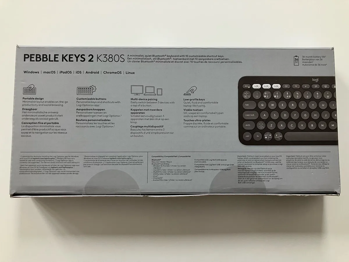 LOGITECH PEBBLE KEYS 2 K380S KEYBOARD, BRAND NEW!! - Image 3