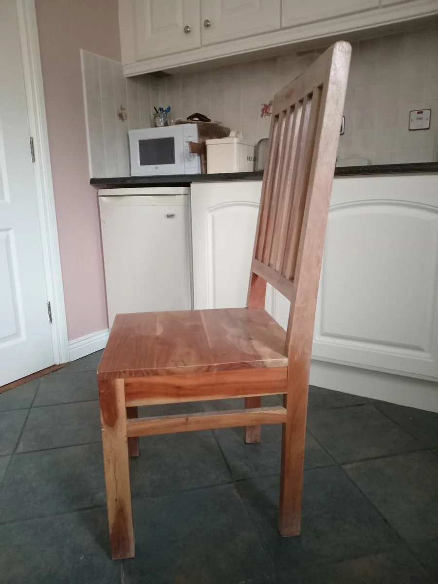 Dining table and six chairs - Image 3