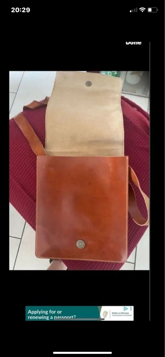 Leather Shoulder Bag - Image 1