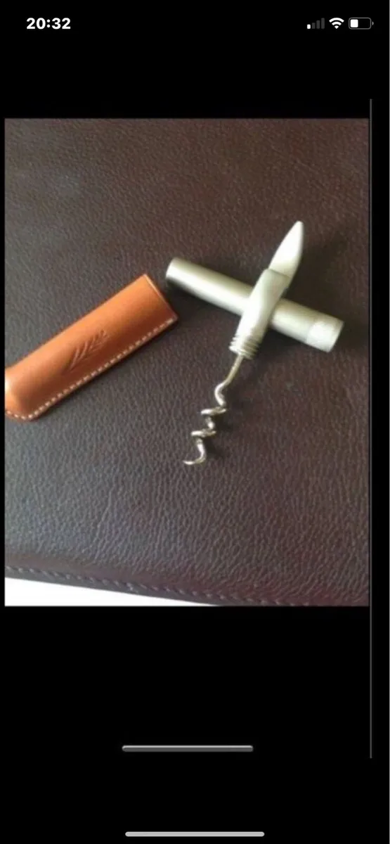 Corkscrew & Bottle Opener in Leather Case - Image 3