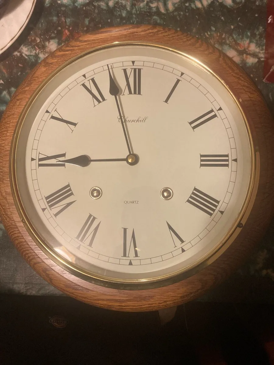 Clock elder and brass free postage - Image 1