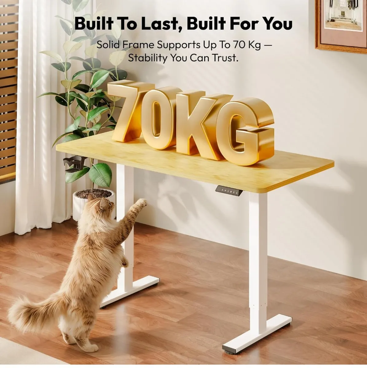 Electric Standing Desk ONE PIECE 110 x 54 Height - Image 4