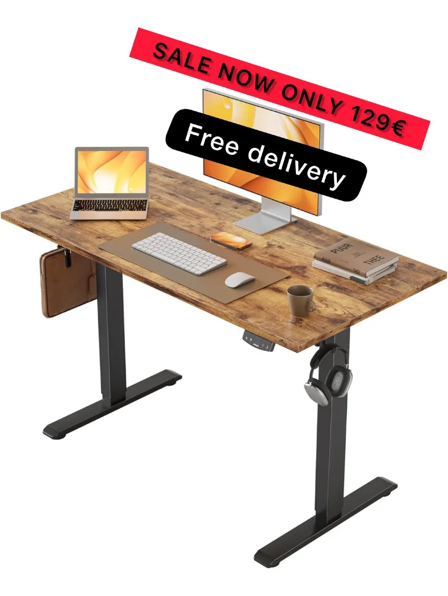 Electric Standing Desk, 100 x 60 cm Height Adjusta - Image 1