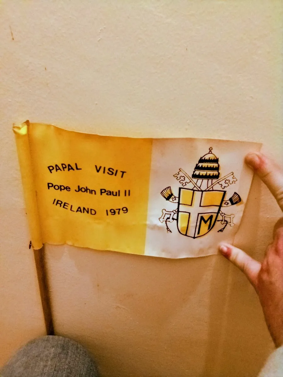 Pope John Paul II -1979 Memorabilia  Flag - Image 1