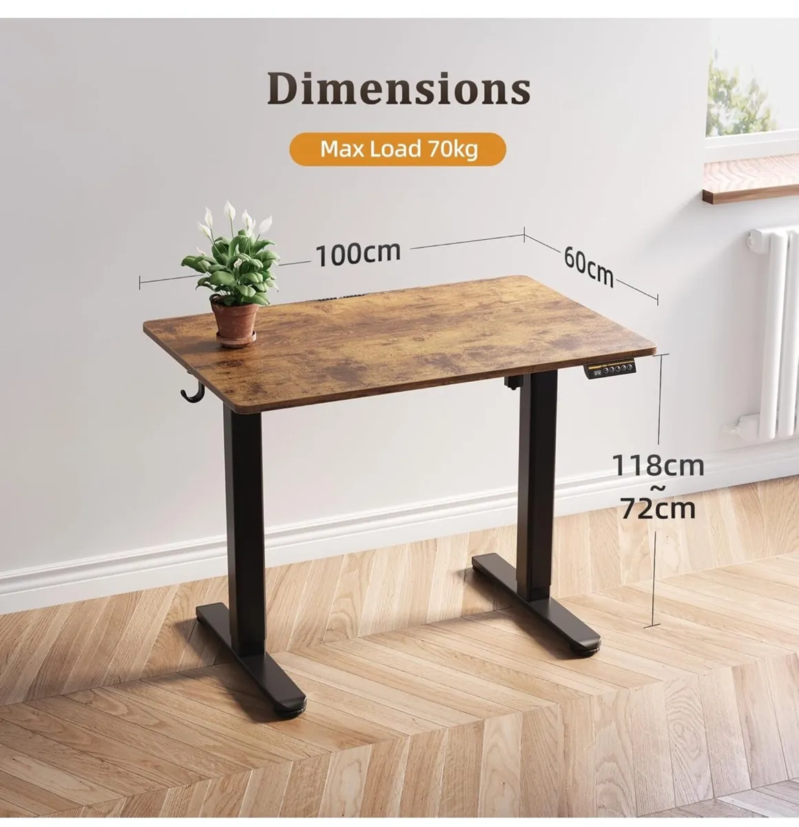 Electric Standing Desk, Adjustable Height Stand up - Image 2