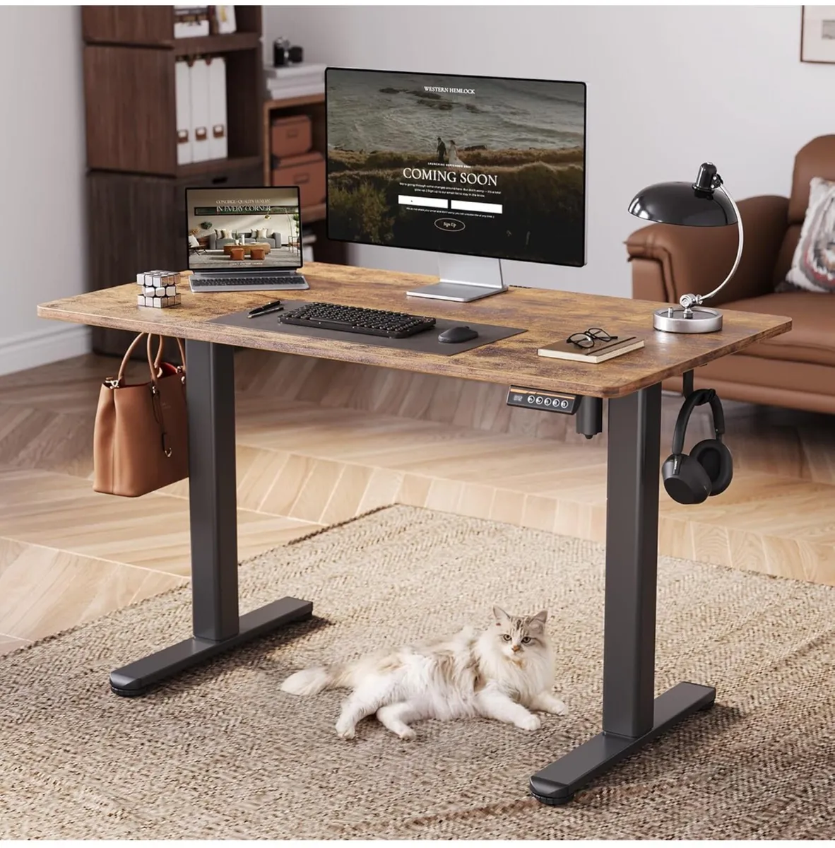 Electric Standing Desk, Adjustable Height Stand up - Image 1
