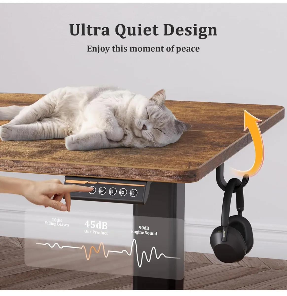 Electric Standing Desk, Adjustable Height Stand up - Image 3