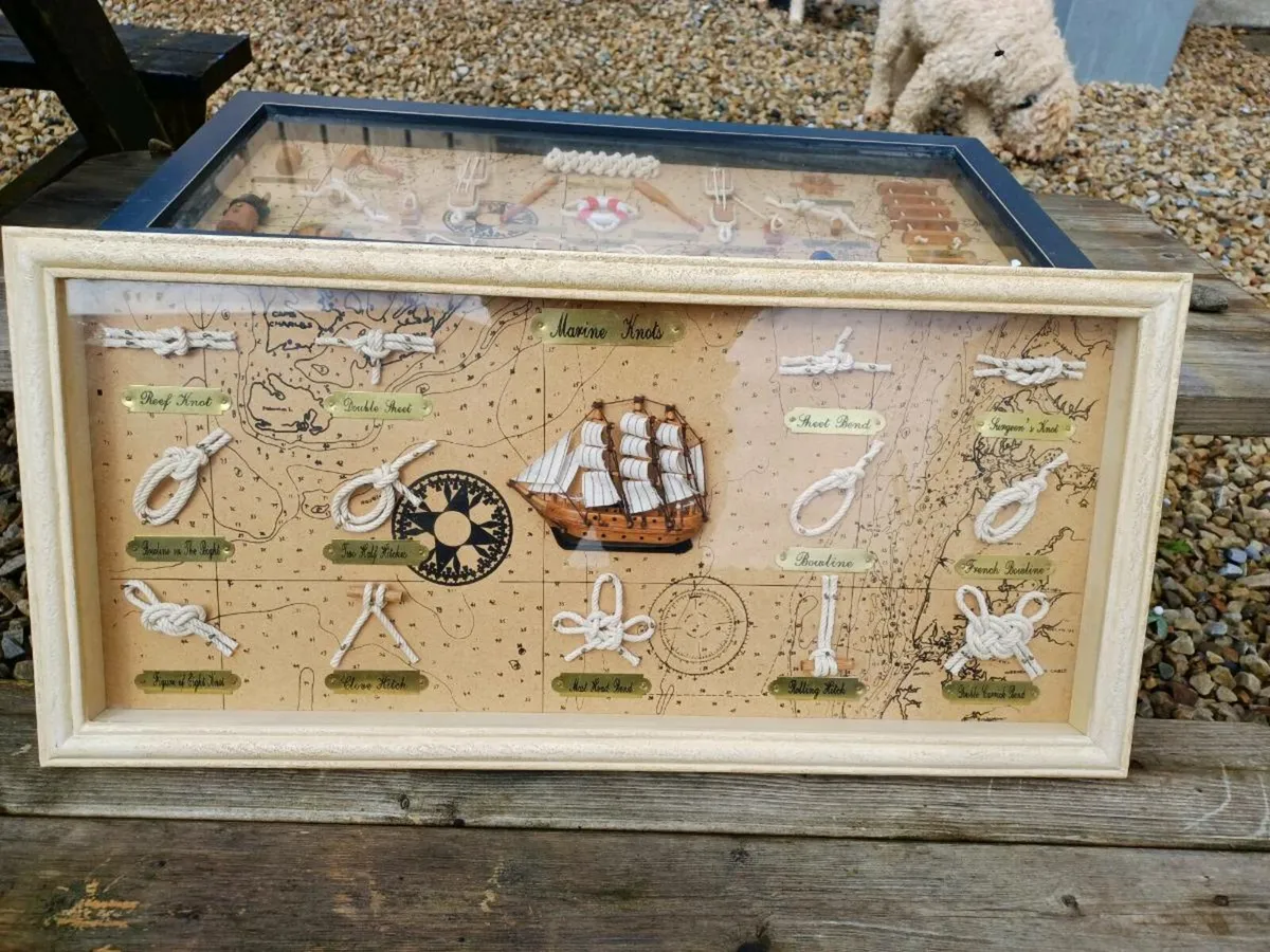 Vintage Handmade Nautical 3D Display Cases - Image 2