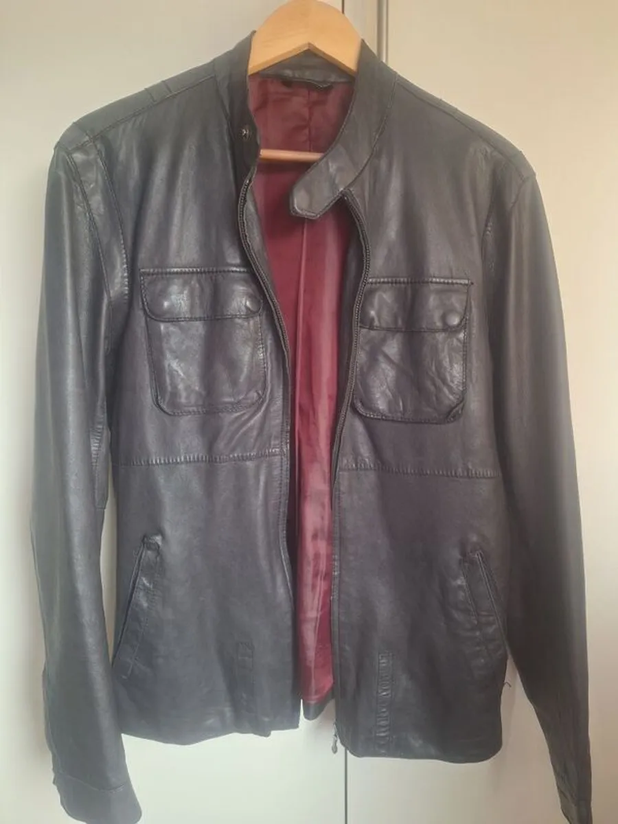 Ted Baker Leather Jacket (S) - Image 1