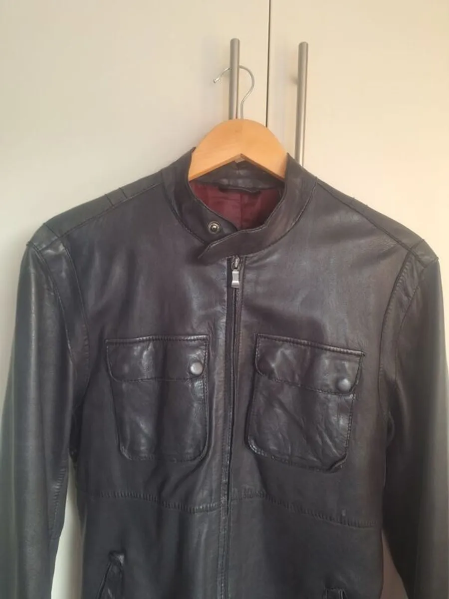Ted Baker Leather Jacket (S) - Image 2