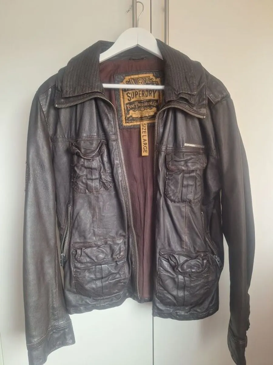 Superdry Leather Jacket (s) - Image 1