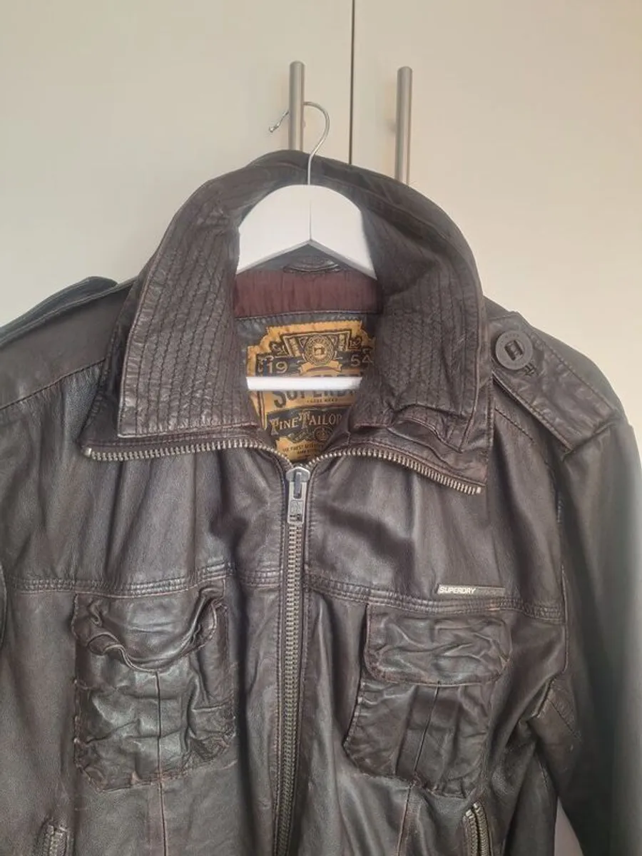 Superdry Leather Jacket (s) - Image 3