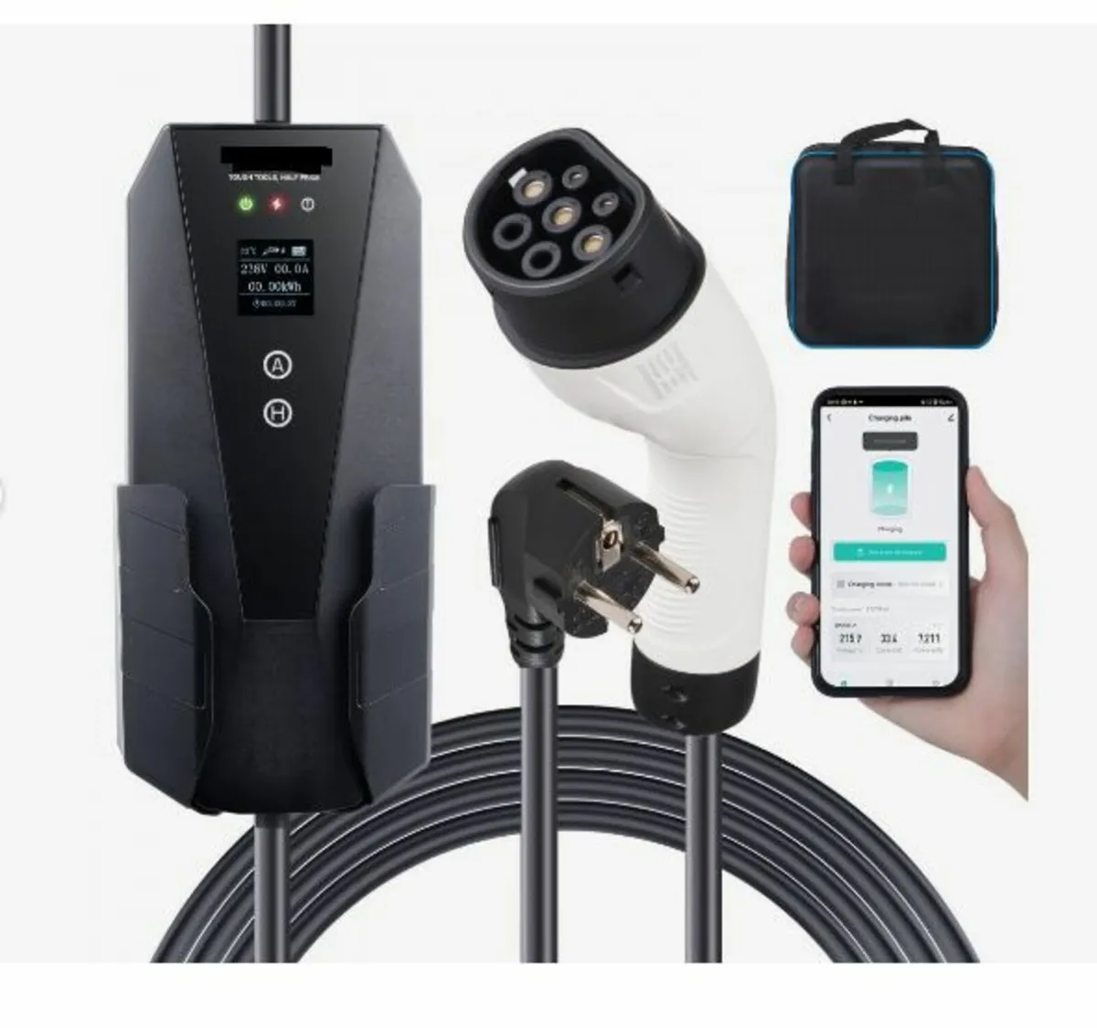 Portable EV Charger Type 2, 16A 3.7 kW - Image 1