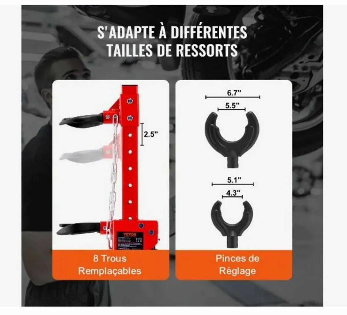 Strut Spring Compressor, 4.5 Ton - Image 4