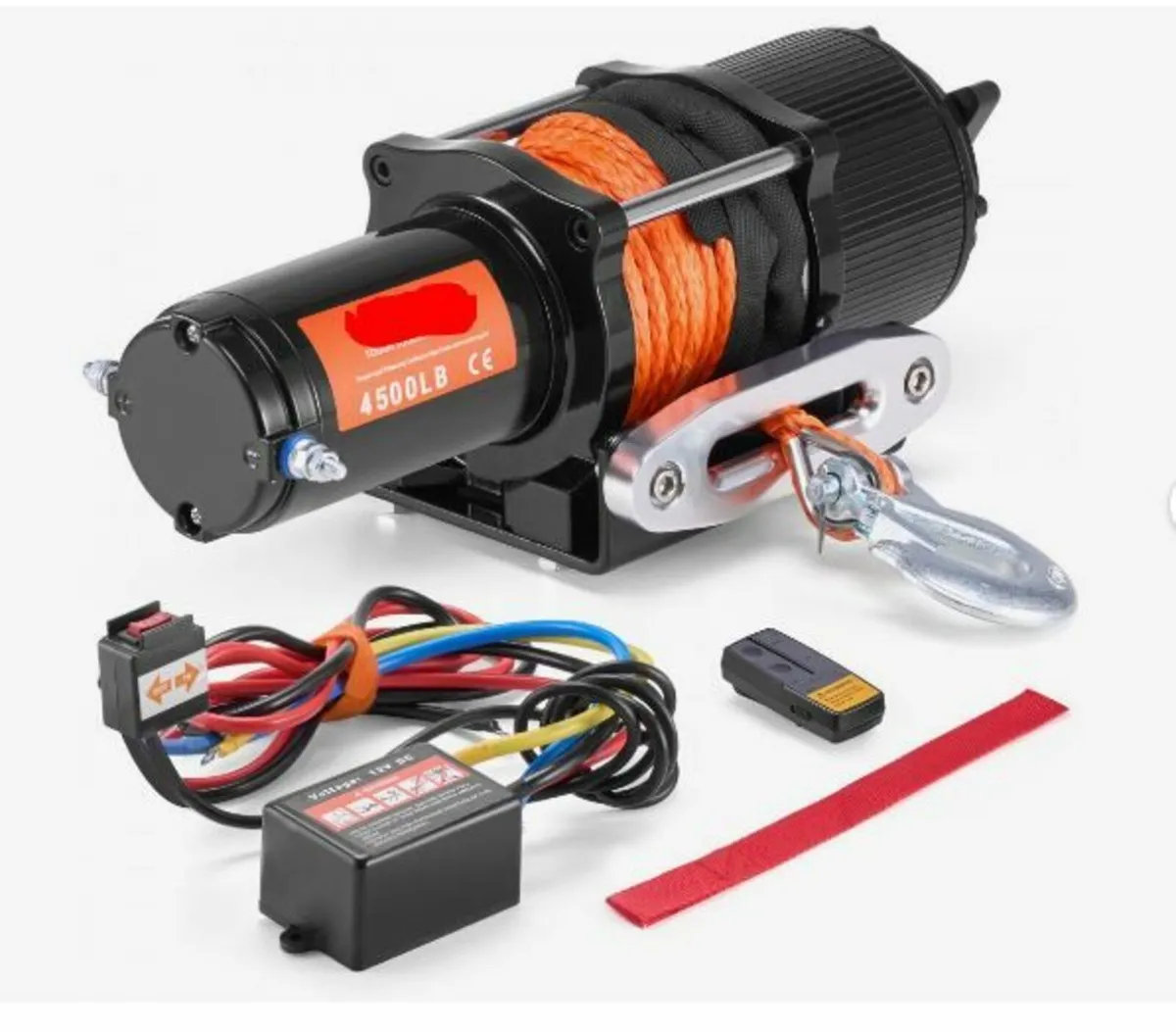 Electric Winch ATV UTV 2041.2 kg - Image 2