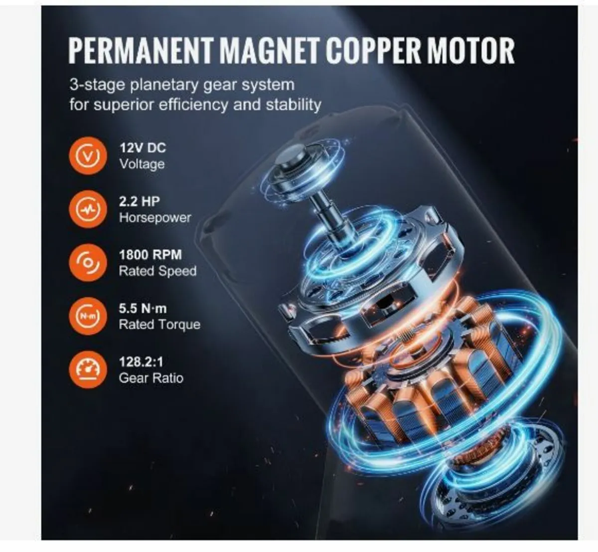 Electric Winch ATV UTV 2041.2 kg - Image 4