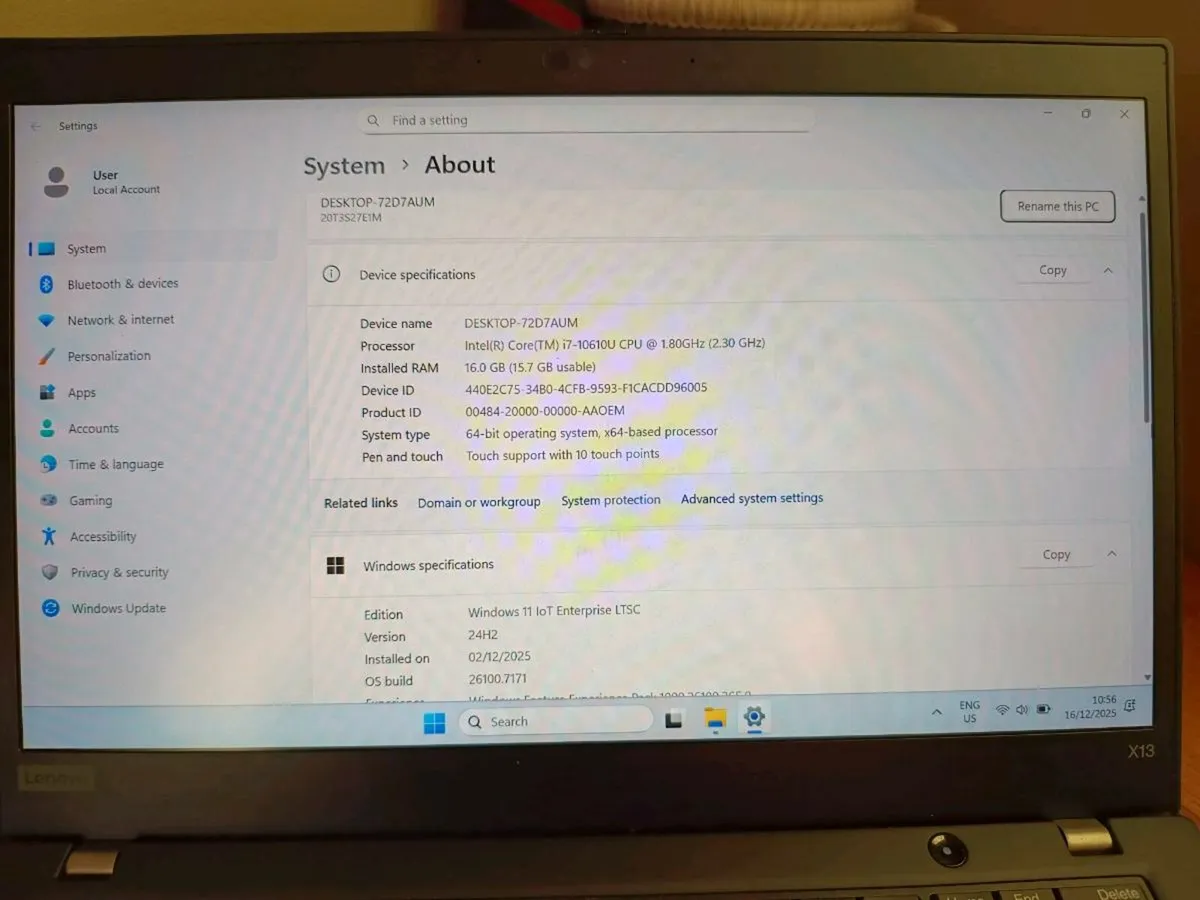 Laptop Thinkpad t490 i7/16/256 - Image 3