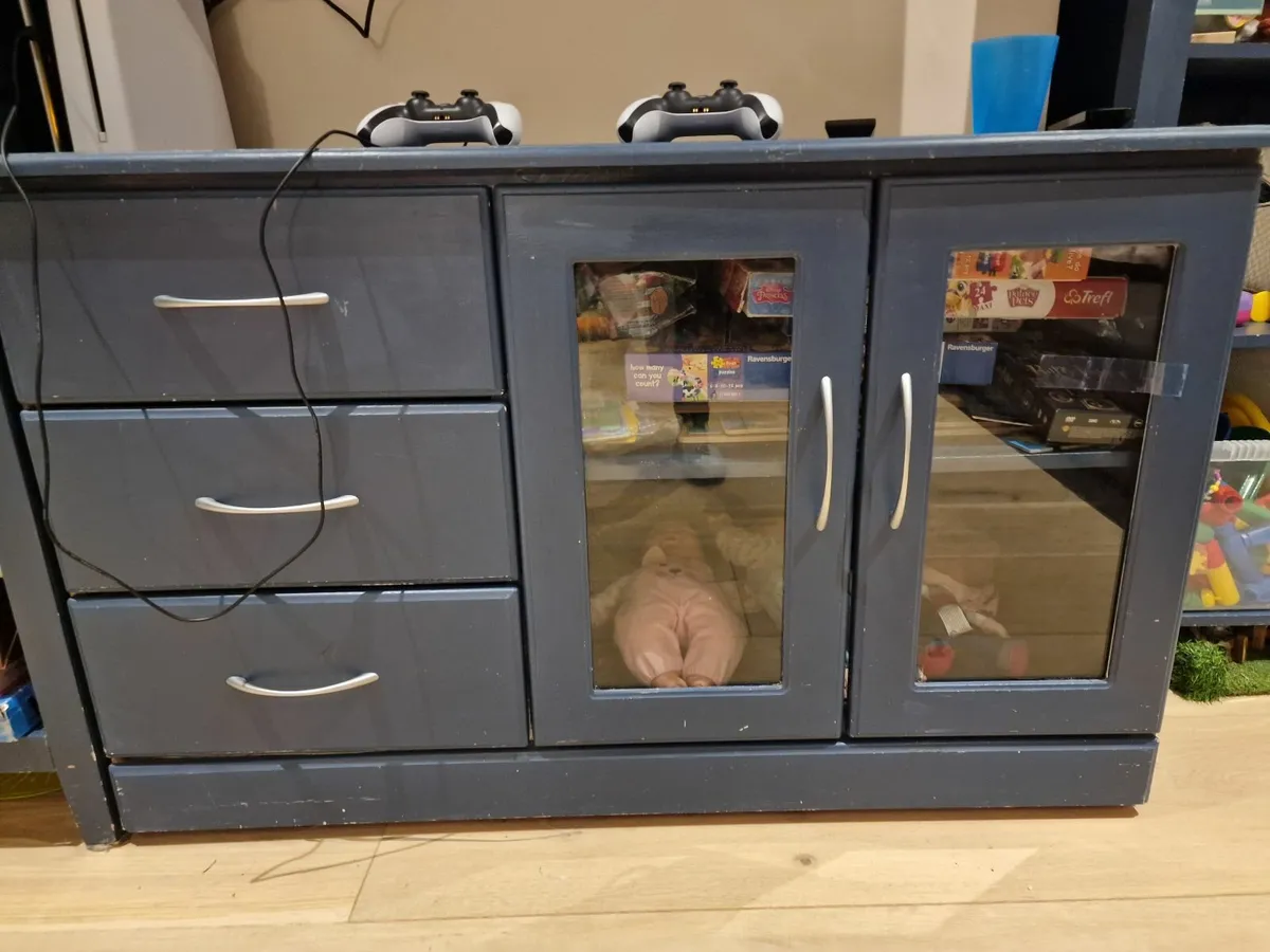 Tv entertainment unit with shelved storage - Image 4