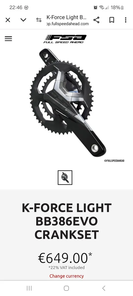 K-Force carbon crankset - Image 2