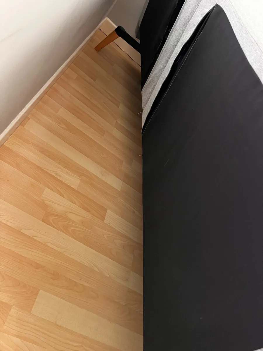 Light Grey fabric sofa bed in perfect condition - Image 4