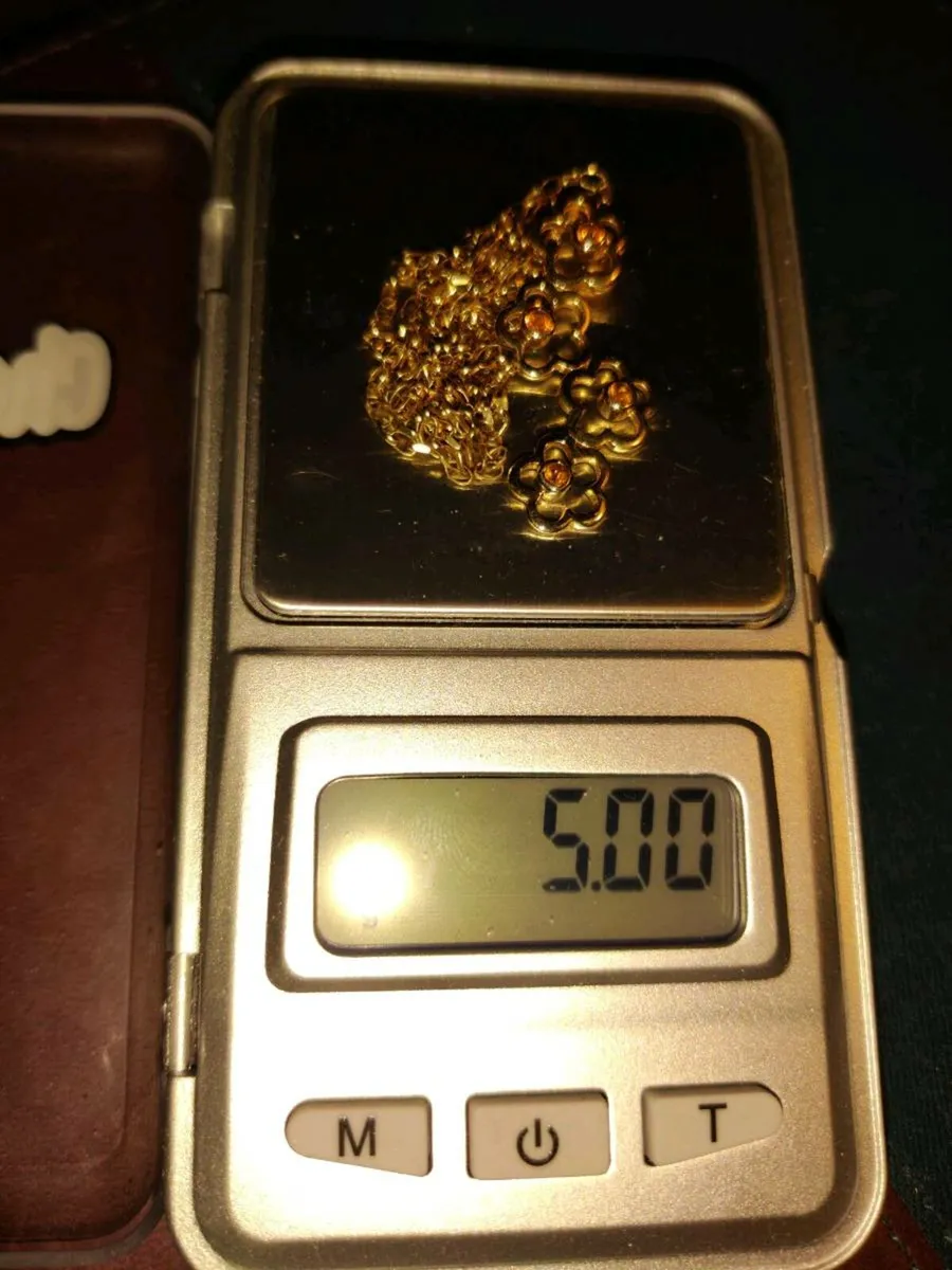 FLOWER POWER, 9CT Gold Chunky 5g Belcher Neckkace - Image 2