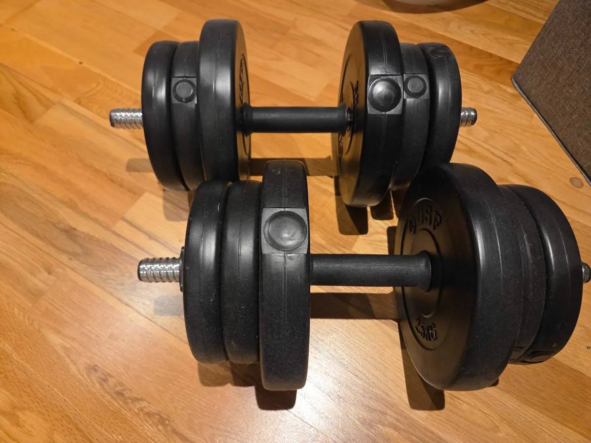 USF Vinyl Dumbbell Set - 20kg - Image 1