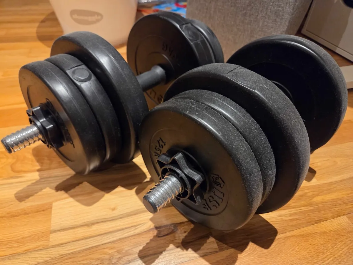 USF Vinyl Dumbbell Set - 20kg - Image 2