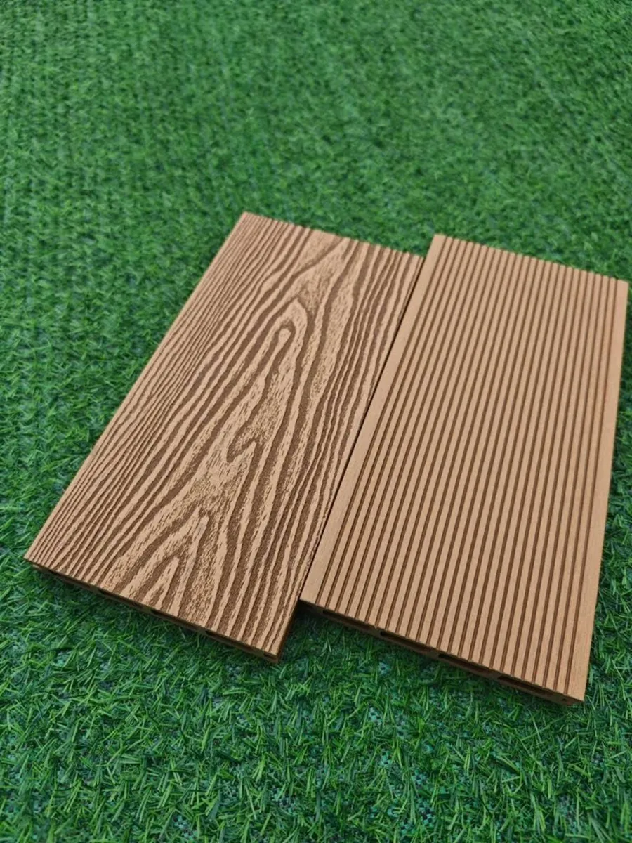 WPC Decking Boards Deep Embossed 3D Natural Wood - Image 2